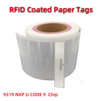 RFID UHF Tags Sticker 860-960MHz Long Range UCODE U9 Lable Adhesive for Sports Timing Race Vehicle Asset Inventory Rfid