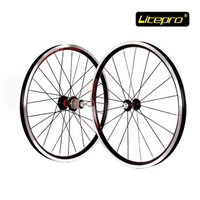 Litepro Cump Fun 20 Inch 406 Wheel Set 2 Bearing Folding Bike V brake For SP8 VP18 74mm/130mm Bicycle Parts