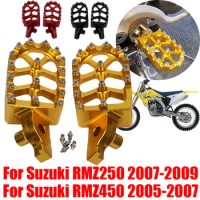 For Suzuki RMZ250 RMZ450 RM-Z250 RM-Z450 RM-Z RMZ 250 450 Dirt Bike Motorcycle Footrest Footpeg Foot Pegs Rests Pedal Parts