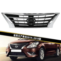 Front Bumper Grill for Nissan Sunny 2014 2015 -2019 Radiator Grille Car Accessories Para Auto Front middle net Front ventilation