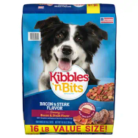 Kibbles 'n Bits Bacon &amp; Steak Flavor Dry Dog Food, 16-Pound Bag