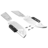 SMOK Motorcycle Accessories Motorcycle Pedals for Yamaha Tmax 530 2017 2018 2019 Motorcycle Anti-skid Pads CNC Aluminum Alloy
