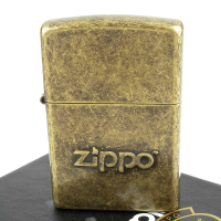【ZIPPO】美系~Stamp-內部打印仿古鍍黃銅打火機