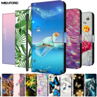 Flip Leather Cover For Samsung S21 Plus S 21 Ultra FE Case A03S A02S Fashion Wallet Book Card Slot Covers For Samsung Galaxy A12