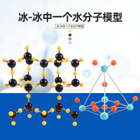 新課標高中化學晶體結構模型冰與冰中一個水分子結構大號演示版教具模型H2O