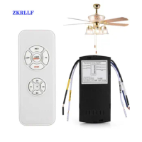 Universal Ceiling Fan Lamp Remote Control Kit 110-220V Adjusted Wind Speed Timing Control Switch Transmitter Receiver DIY