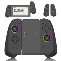 Esports top new for OLED switch wireless gamepad NS joy-com Bluetooth controller with colorful light