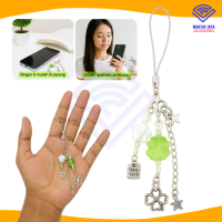 [COD] NANVAN NVN-TL33 TALI GANTUNGAN HP/TAS/KUNCI LUCKY CHARM DAUN SEMANGGI DAN BINTANG GOOD LUCK MI