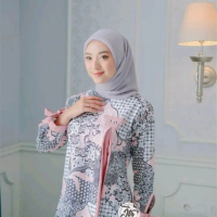 batik murah / baju batik wanita modern / baju atasan wanita trendy