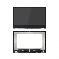 For Lenovo Yoga 530-14IKB 530-14ARR N140BGA-EA4 B140XTN07.2 LCD Panel Display Screen Touch Glass Digitizer Assembly with Bezel