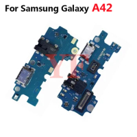 Original For Samsung Galaxy A42 5G USB Charge Connector Dock With Microphone Flex Cable