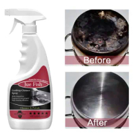 Heavy Grease Grime Cleaner Pot Pan Black Scale Removal Oven Oil Stain Cleaning Kitchenware Decontamination Cooktop Cleaner Spray