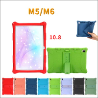 Soft Silicon Funda For HUAWEI Mediapad M5 10.8 " Cover Case Stand Pro Tablet M6 10.8 Inch Protective shell Etui Shockproof Coque
