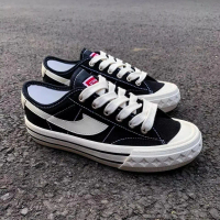 Promo Sepatu Sneakers Compass Retrograde Low Hitam Putih