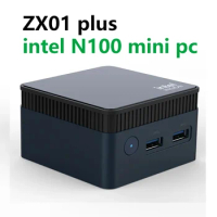 SZ BOX ZX01 plus 12th Gen Intel Alder Lake N100 Mini PC Windows 11 DDR5 12GB 128GB 5G Wifi5 BT 4.2 1000M Pocket Mini PC