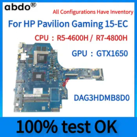 DAG3HDMB8D0.For HP Pavilion Gaming 15-EC Laptop Motherboard .With R5-4600H R7-4800H CPU GTX1650 GTX1650TI GPU 100% Tested OK