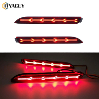 2 pcs LED ด้านหลังกันชนโคมไฟสะท้อนแสงไฟเบรคสำหรับ Toyota Innova Camry Sienna Wish Fortuner ไฟทับทิมท
