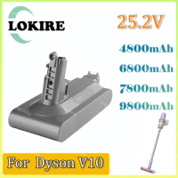 For Dyson V10 Battery 25.6V 4800/6800/7800/9800mAh Vacuum Cleaner Rechargeable Battery for V10 SV12 Absolute V10