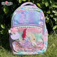 Genuine Disney Australia Smiggle Mermaid School Bag Children Stationery Student Pen Case Lunch Bag Backpack Children's Gift