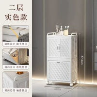 家用帶滑輪可摺疊髒衣籃髒衣籃浴室衛生間分層收納架髒衣服收納筐