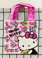 【震撼精品百貨】凱蒂貓 Hello Kitty 日本SANRIO三麗鷗 KITTY 手提袋-粉格#63641 震撼日式精品百貨