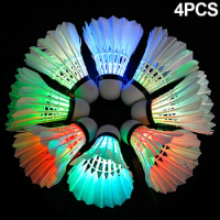 Dark Night Light Shuttlecocks Colorful LED Badminton Feather Shuttlecocks Shuttlecocks