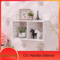 Ace - Masterspace Rak Dinding 3 Tingkat Wss-3l - Putih Shabby Chic WPC