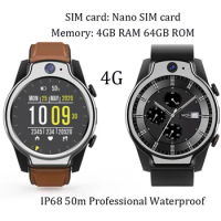 high quality 4GB 64GB swimming sports Smart Watch 4G LTE Global GPS IP68 5ATM Android 10 Smartwatch For Xiaomi For huawei phone