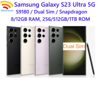 Samsung Galaxy S23 Ultra 5G Dual Sim S9180 6.8" 8/12GB RAM 256/512GB ROM Snapdragon NFC Octa Core Original Unlocked Cell Phone
