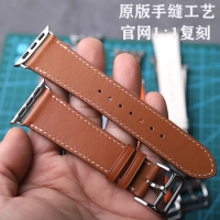 Luxury Leather Strap For Apple Watch, Ultra 49mm, Series 9, 8, 7, 6, SE, 45mm, 44mm, 41mm, 40mm, Accessories Watch Bands