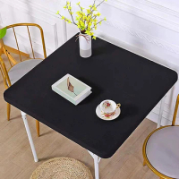 86x86cm 4Colors Stretchy Washable Square Table Cloth Reusable Foldable Wedding Picnic Dining Camping Party Protective Cover
