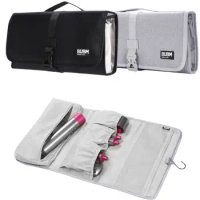 Storage Bag Compatible for Dayson Airwrap Styler Accessories Holder Multiple Pouches with Hook Hanger