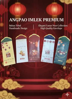 Angpao Imlek Panjang Eksklusif 2026 / Amplop Imlek Premium 2 Sisi Desain Berbeda / Angpao CNY Tebal 
