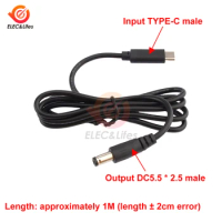 PD/QC 3.0/2.0 FCP/AFC Multi-protocol Spoofing Line Type-c to DC 5.5x2.5 12V 3A Power Adapter For Router Charging