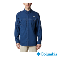Columbia 哥倫比亞 男款 - UPF40快排長袖襯衫-深藍 UFM70740NY /S22