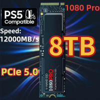2024 Original NVME M.2 2280 1080 PRO SSD 2TB 4TB 8TB PCIe Gen 5.0ภายใน Solid State Disk สำหรับ PlayStation 5แล็ปท็อปเดสก์ท็อป PS5