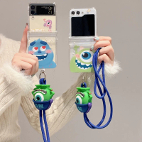 เคสโทรศัพท์มือถือกันกระแทก Har ฝาครอบลายการ์ตูนมหาวิทยาลัยมอนสเตอร์ ไมค์ พร้อมสายโซ่ยาวสำหรับ Samsun