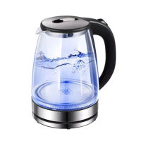 Household Kettle Glass Tea Bottle Electric Heating Kettle Teapot Cup Water Heater Portable Tea Pot Boiler