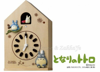 日本宮崎駿 Totoro 龍貓 木製屋型 咕咕鐘/掛鐘/桌鐘/時鐘《 日本原裝 》★質感很棒★ Zakka'fe