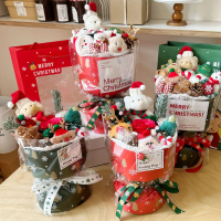 Christmas Gift Finished Bear Bouquet Birthday Gift for Friends Besties Couples Bouquet Souvenir