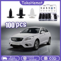 100PCS Klip Trim Mobil Clip Bumper Mobil Baut Klip Rivet Mobil Klip Baut Bumper Fender Pintu Mobil