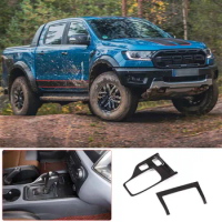 For Ford Ranger 2015-2022 car styling center control frame sticker ABS car interior modification accessories