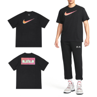 Nike 短T LeBron 黑 粉紅 男款 LBJ 寬版 純棉 短袖 FV8407-010