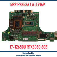 StoneTaskin 5B21F28586 HLG30 LA-L916P For Lenovo Ideapad Gaming 3 16IAH7 Laptop Motherboard I7-12650U I7-12700U RTX3060 6GB DDR4