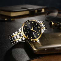 Switzerland Brand I&amp;W Luxury Men Watch Business SEIKO NH36 Movement Automatic Watch Sapphire Calendar Waterproof Luminous Reloj
