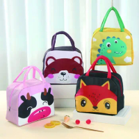 Jungle Animals Children's Lunch Bag School Insulated Lunch Box Craft Kids Gift Happy Birthday Party Decorations Favors Gift Bags