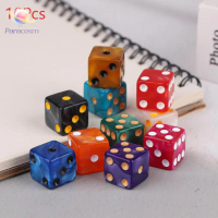ชุดลูกเต๋าอะคริลิก D6 แบบ 6 หน้า สำหรับ DND และ RPG ขนาด 16 มม.