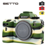 SETTO Soft Silicone Rubber Camera Protective Body Case Skin For Sony A9 ICLE-9 Camera Bag Protector Cover