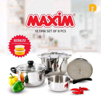 Panci Stainless Maxim Ultima set of 8 pcs