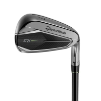 【TaylorMade】Qi Gunmetal 高爾夫鐵桿組 KBS MAX MT85黑色鐵桿身 7支裝(最新款沉穩槍色的Qi 鐵桿組)